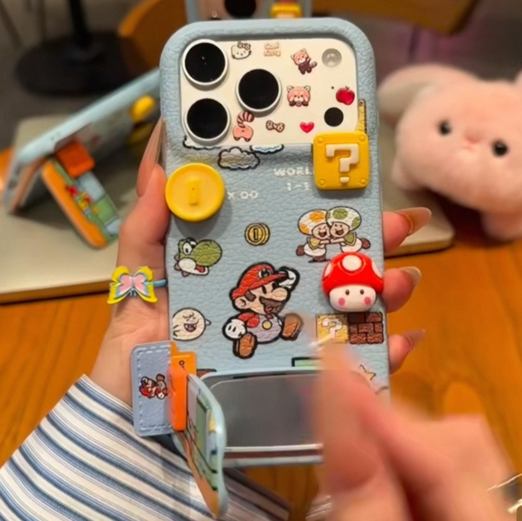 Cute Super Mario game iPhone Case