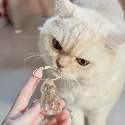 Cat Hair Keepsake Capsule Pendant Keychain - Cutier Store