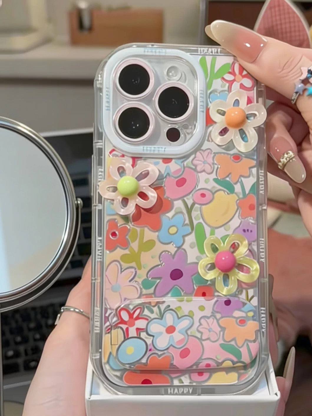 Cute flowers spring iPhone Case