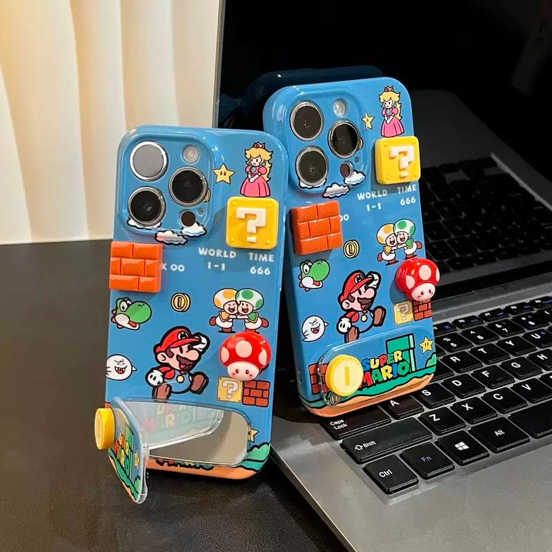 Cute Super Mario game iPhone Case