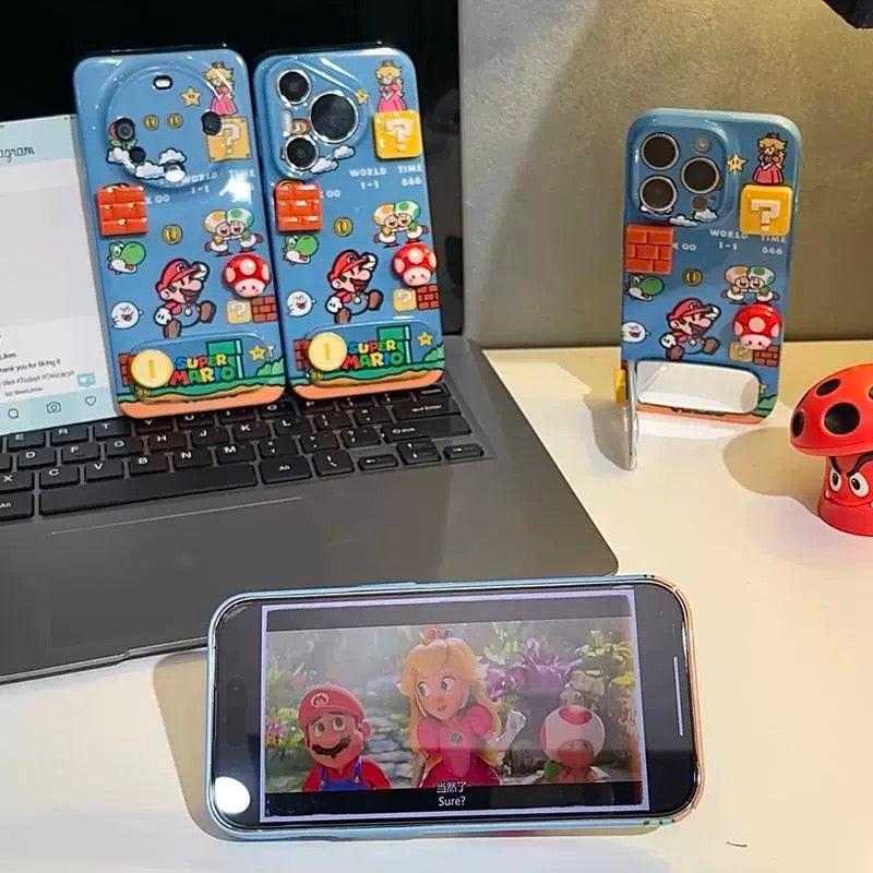 Cute Super Mario game iPhone Case
