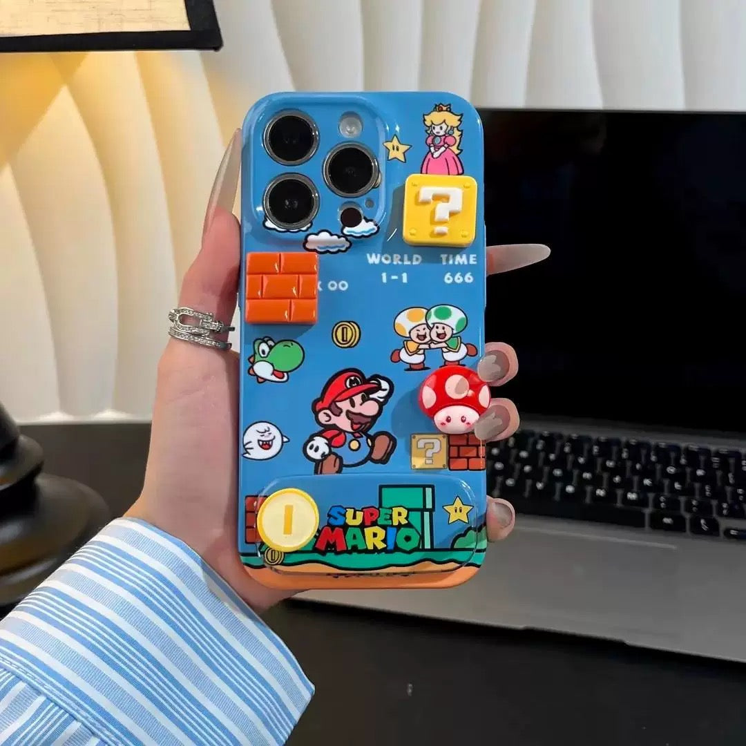 Cute Super Mario game iPhone Case