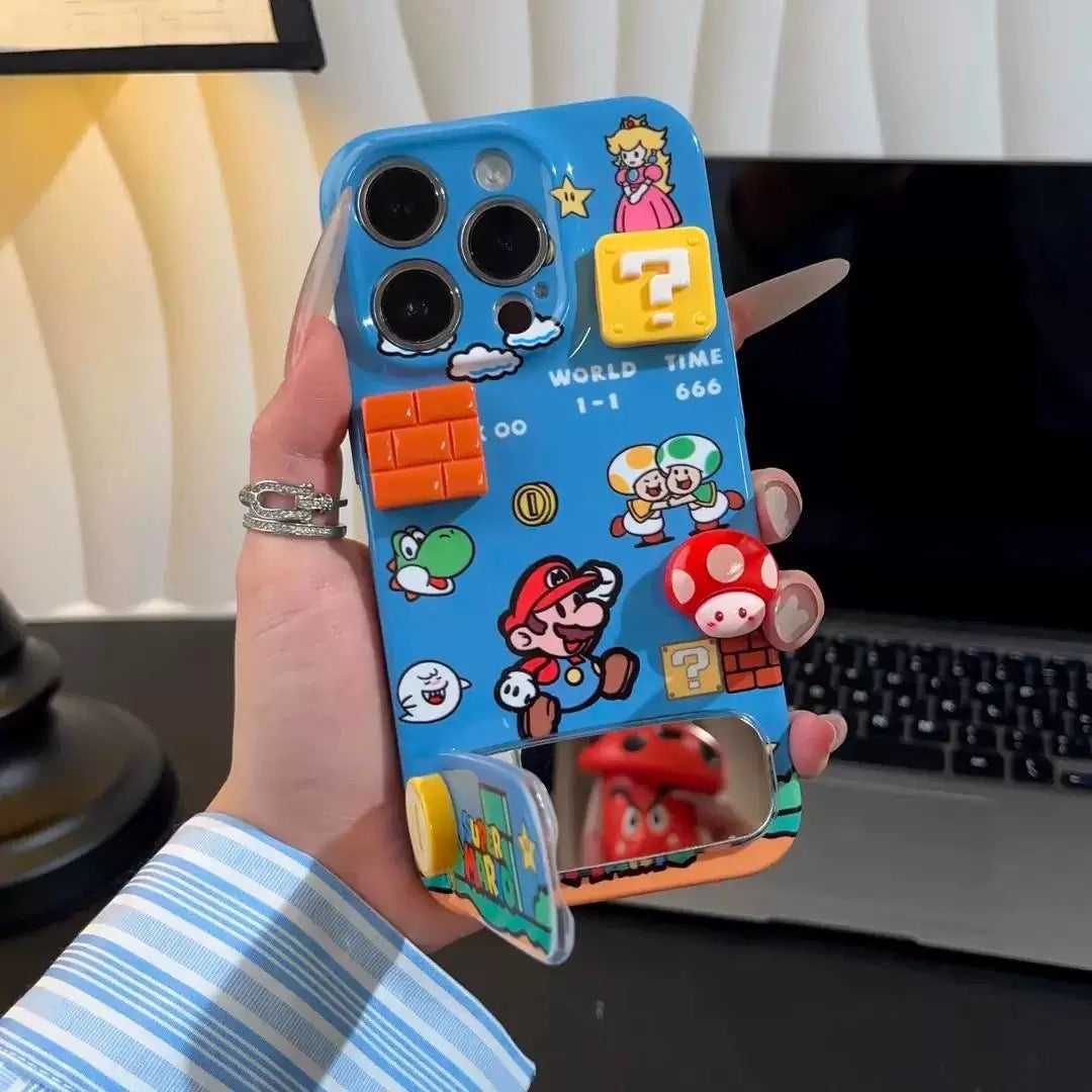 Cute Super Mario game iPhone Case