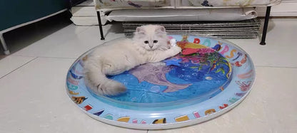 Cute Cat Water Bed – Self-Heating Cooling Waterbed Mat for Cats & Kittens
