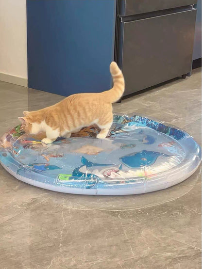 Cute Cat Water Bed – Self-Heating Cooling Waterbed Mat for Cats & Kittens