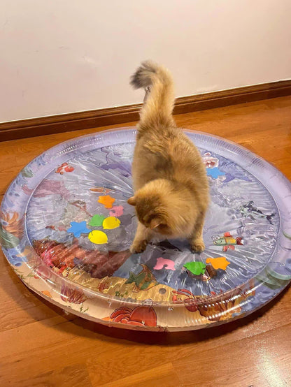 Cute Cat Water Bed – Self-Heating Cooling Waterbed Mat for Cats & Kittens