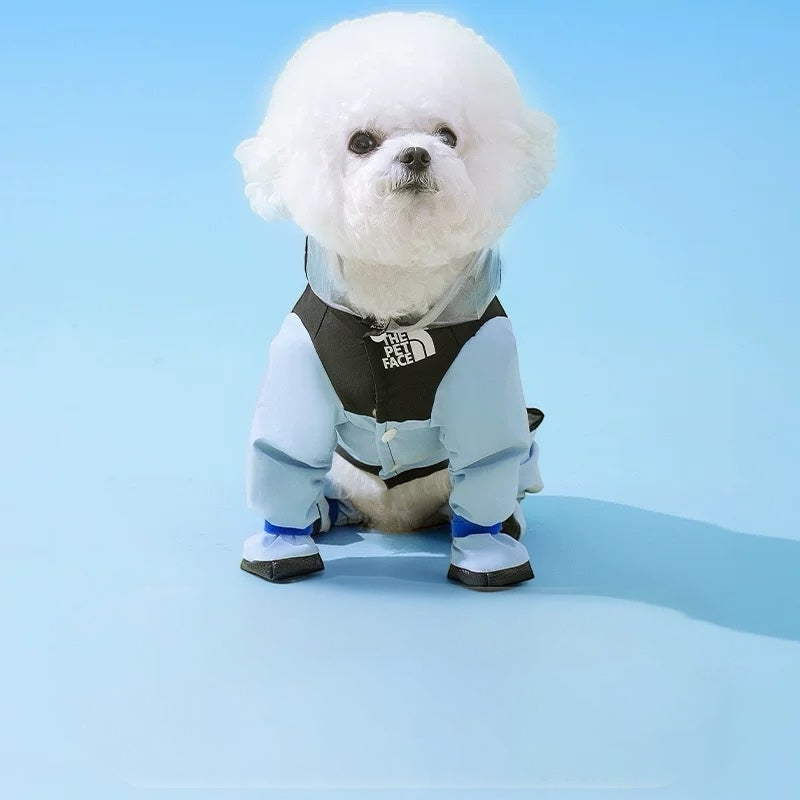 Waterproof Dog Raincoat with Hood - Stylish Wet Weather Gear
