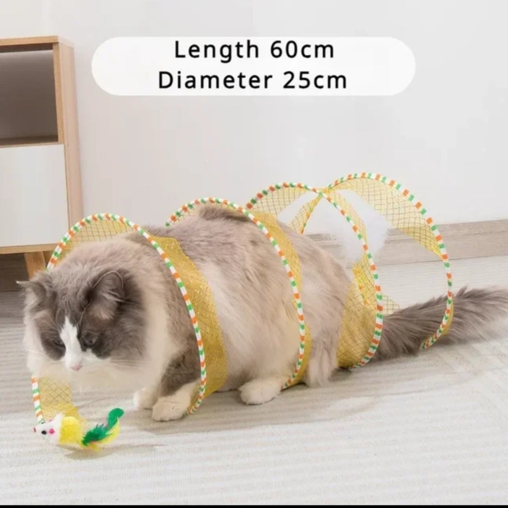 Cat tunnel teaser toy