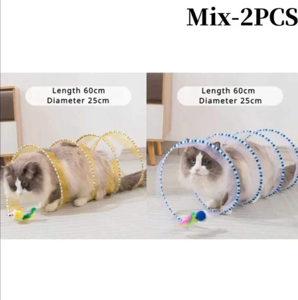 Cat tunnel teaser toy