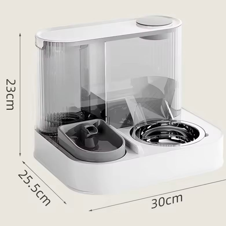 Automatic 2 in 1 pet feeder water dispenser