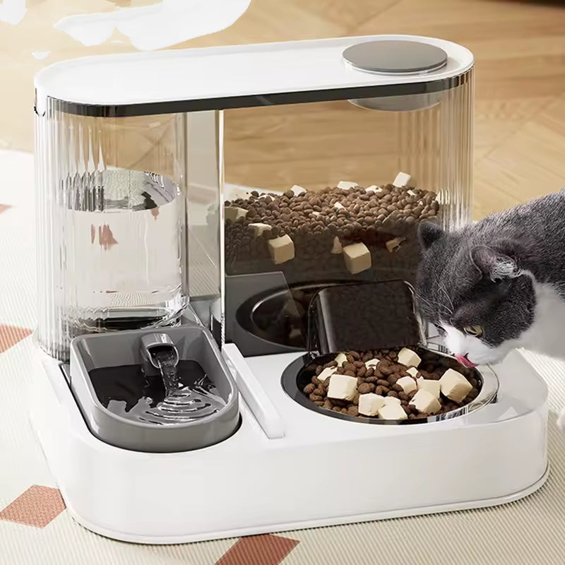 Automatic 2 in 1 pet feeder water dispenser