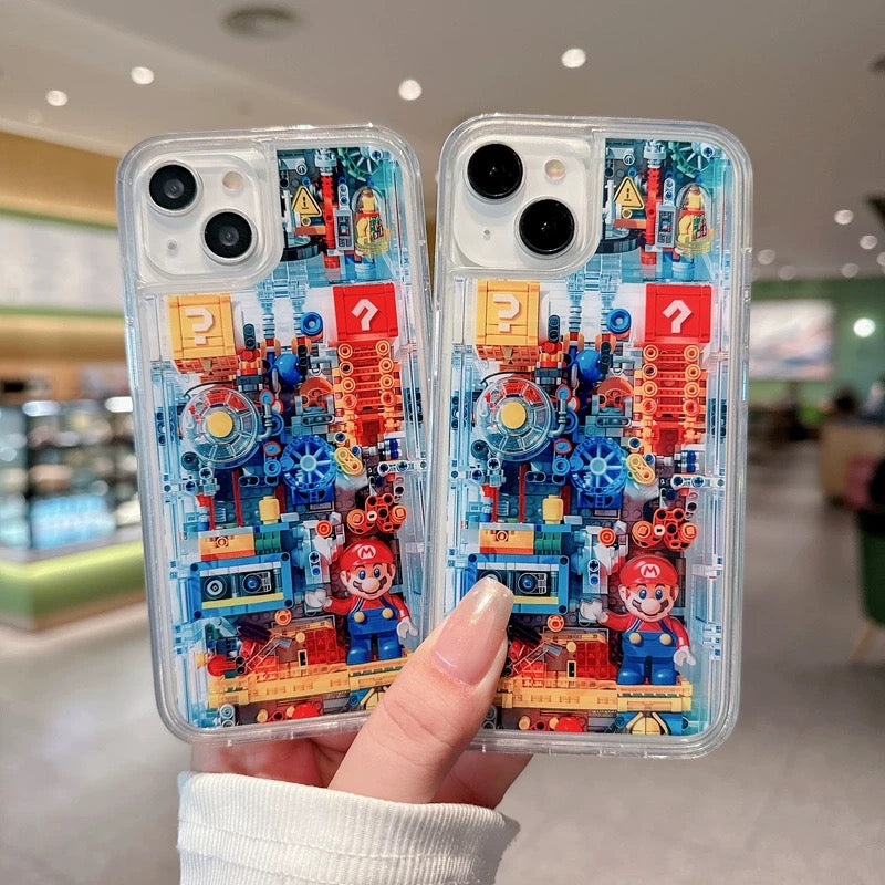 Mechanical Super Mario liquid Phone Case