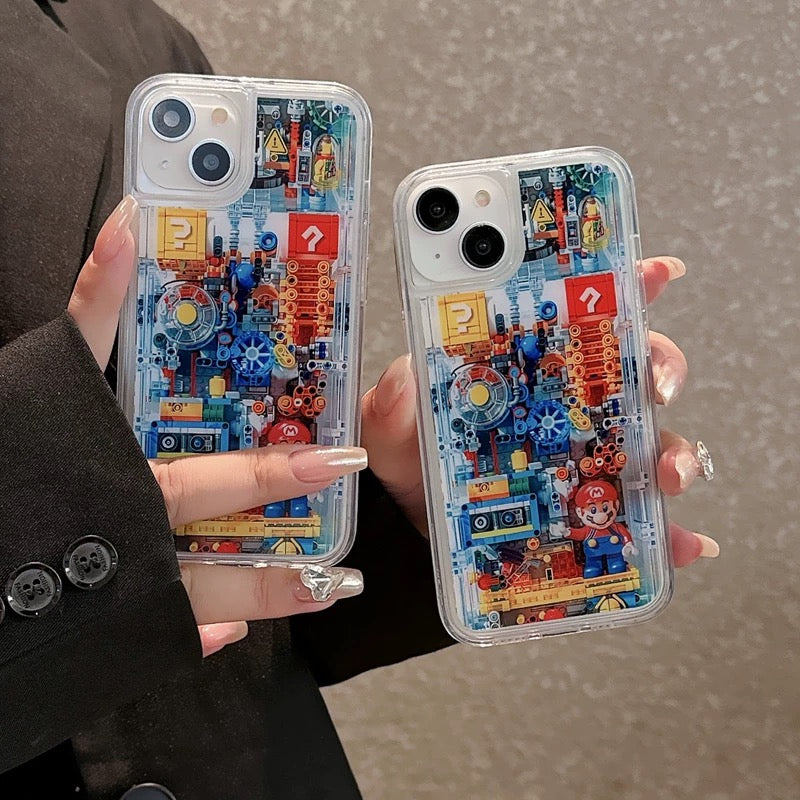 Mechanical Super Mario liquid Phone Case