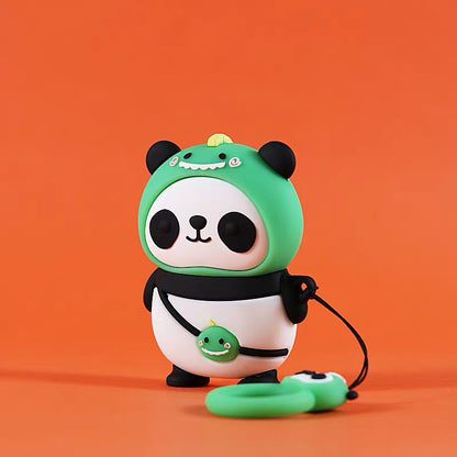 Dino Panda car keychain