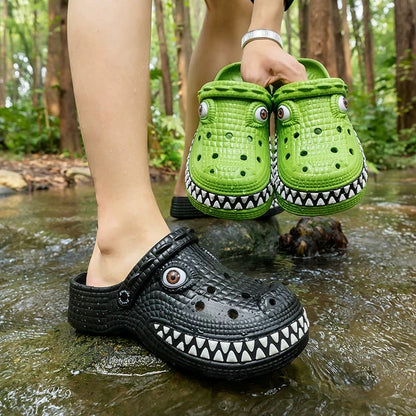 Cute Crocodile Clogs Slippers – Fun Novelty House Shoes for Kids & Adults