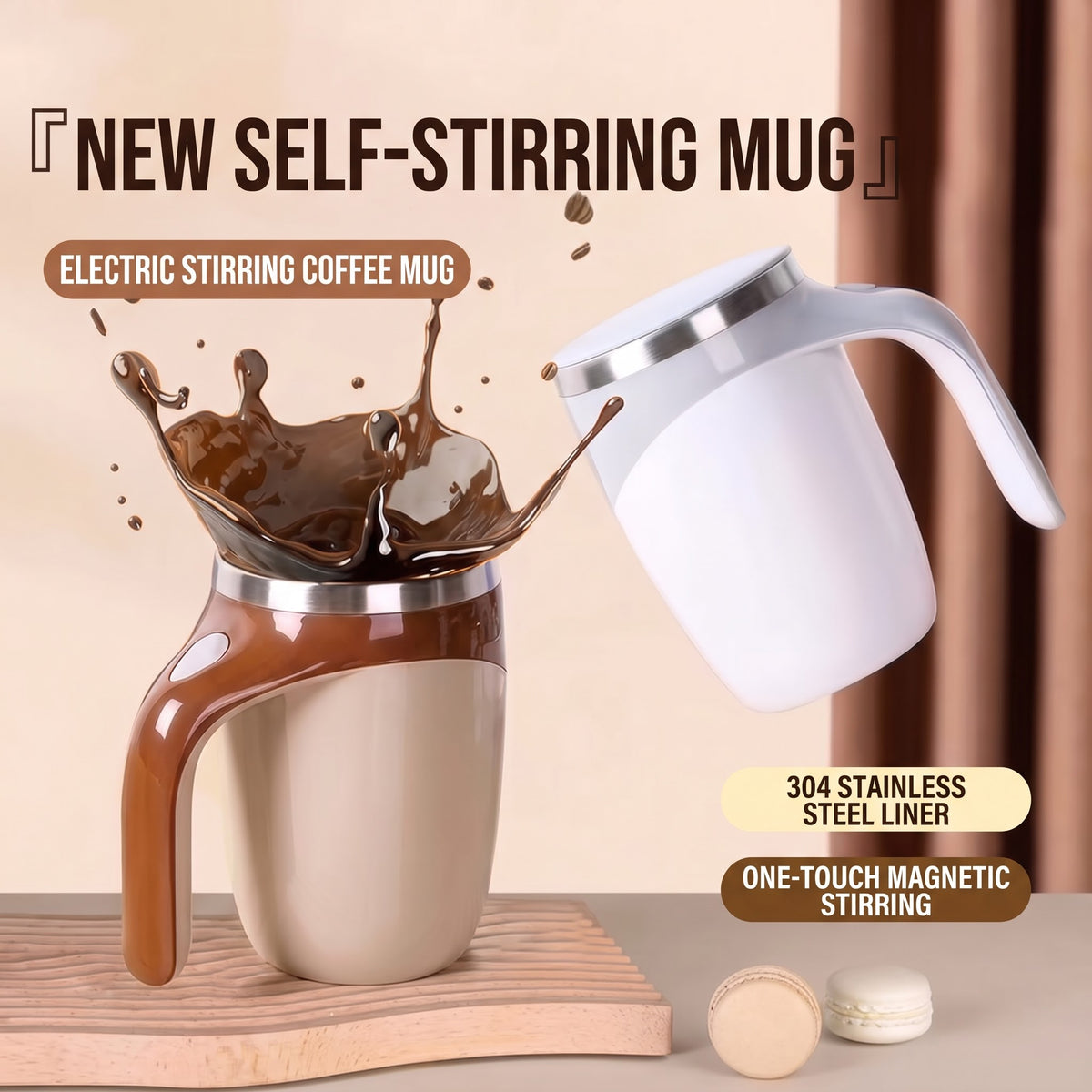 Smart coffee Self Stirring cup