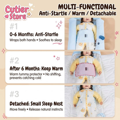 3-in-1 Constant Temperature Baby Sleeping Bag & Swaddle | Anti-Startle Sleep Sack