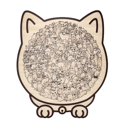 High-Difficulty Cat Puzzle 135pcs