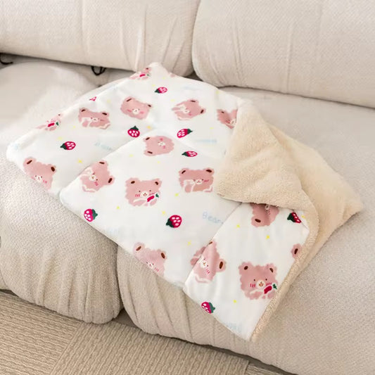 Winter warm cat blanket