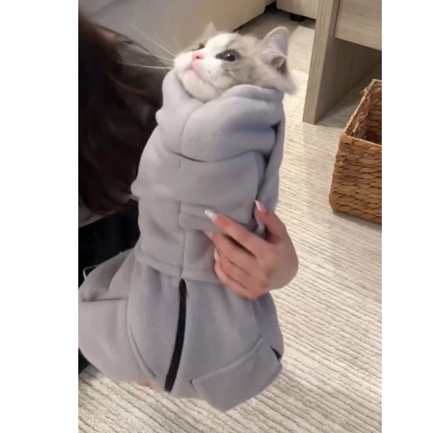 Cozy Swaddle Pet Blanket Wrap Dress