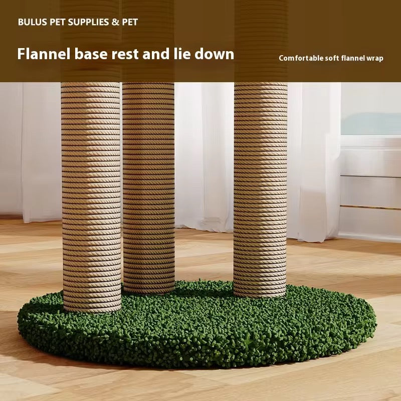 Forest style cat tree scratching climber