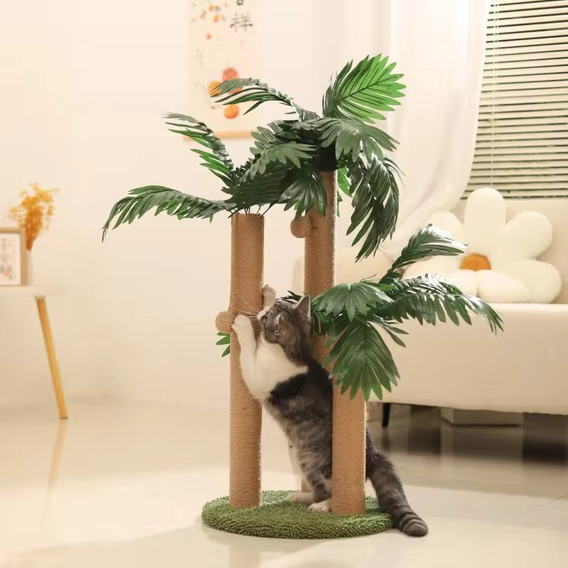 Forest style cat tree scratching climber