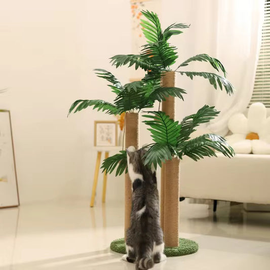 Forest style cat tree scratching climber