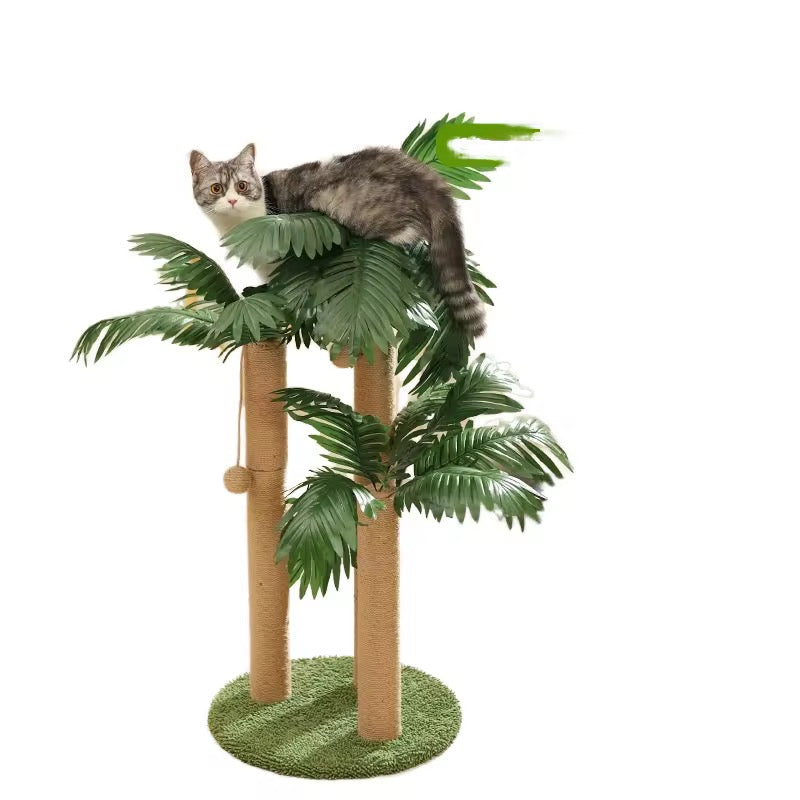 Forest style cat tree scratching climber
