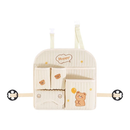 Kawaii Bear & Bunny Multifunctional Car Backseat Organizer & Tissue Holder