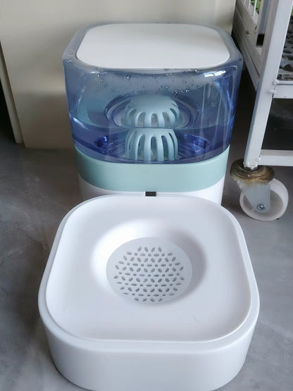 Automatic Gravity Pet Water Dispenser - Electricity-Free Cat & Dog Water Bowl, Splash-Proof Anti-Wet Mouth Design, Anti-Slip Base