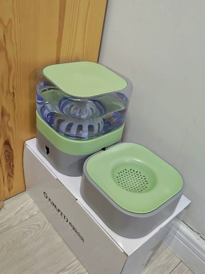 Automatic Gravity Pet Water Dispenser - Electricity-Free Cat & Dog Water Bowl, Splash-Proof Anti-Wet Mouth Design, Anti-Slip Base