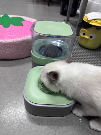 Automatic Gravity Pet Water Dispenser - Electricity-Free Cat & Dog Water Bowl, Splash-Proof Anti-Wet Mouth Design, Anti-Slip Base