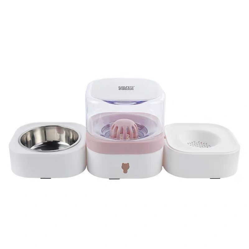 Automatic Gravity Pet Water Dispenser - Electricity-Free Cat & Dog Water Bowl, Splash-Proof Anti-Wet Mouth Design, Anti-Slip Base