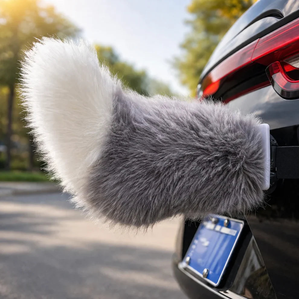 Voice-Controlled Fox Tail Car Decoration