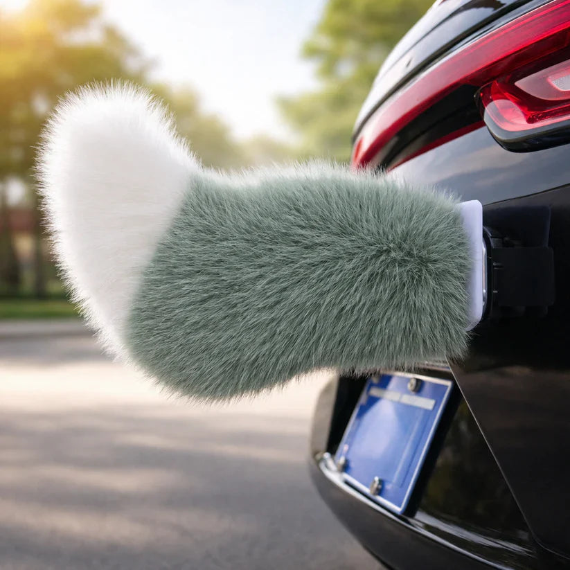 Voice-Controlled Fox Tail Car Decoration