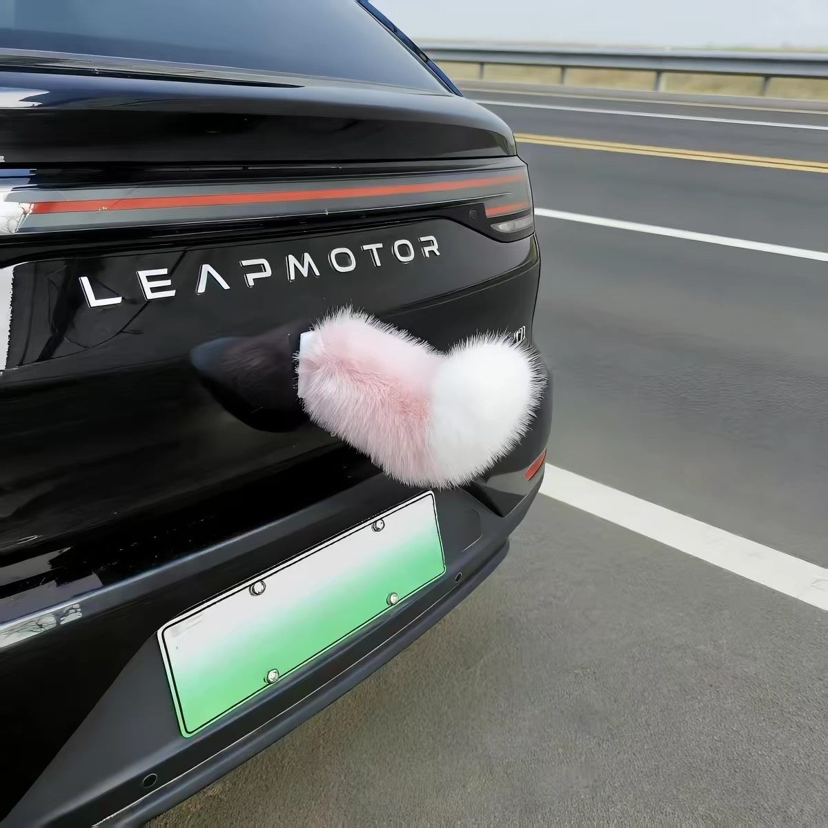 Voice-Controlled Fox Tail Car Decoration