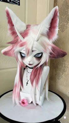 Horned Fox – Pink & White