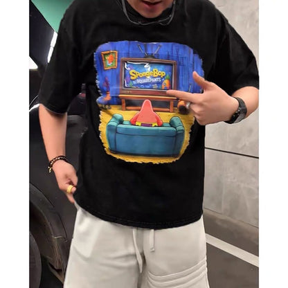 Funny interactive TV t-shirt available in sizes S to 5XL – photo 8