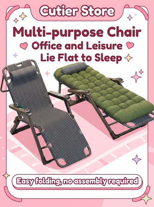Folding Zero Gravity Recliner Chair – Sit, Recline & Lie Flat Lounge Chair with Headrest