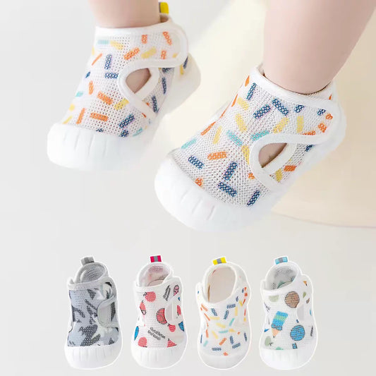 Breathable Mesh Baby First Walker Sandals – Soft Non-Slip Toddler Shoes