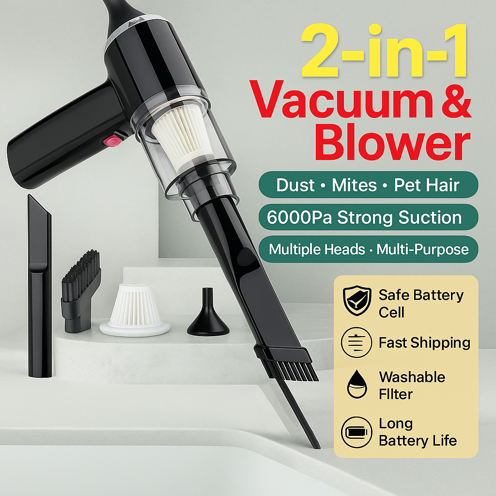 Powerful Suction Vacuum Blower Cleaner