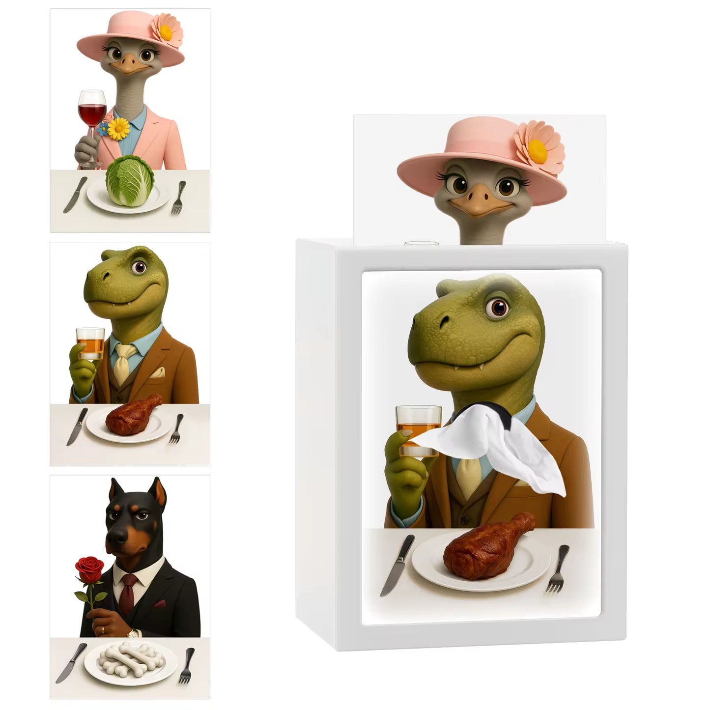 Creative girlfriend tissue box Elegant Ballerina – Creative 3D Tissue Holder with Dancing Girl Design | Unique Home Décor Gift