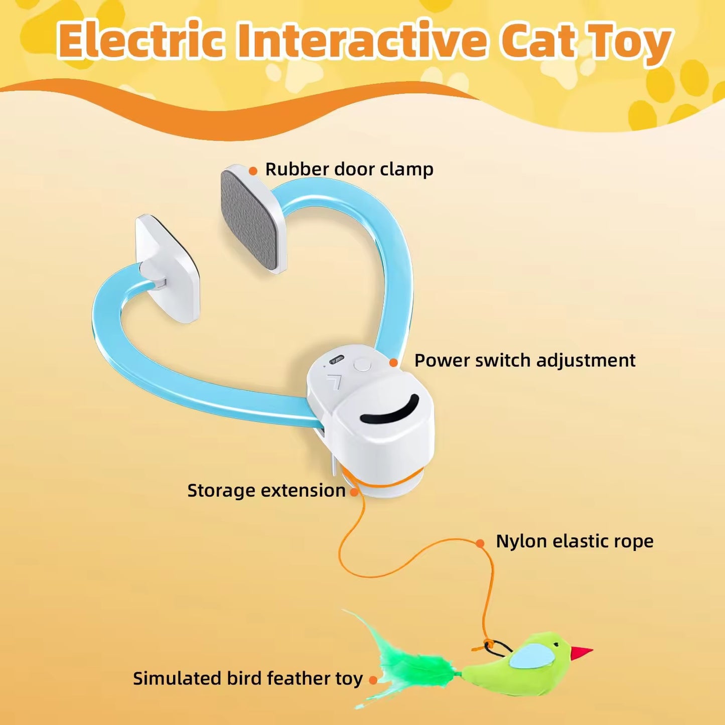 Smart Electric interactive cat bird mouse toy