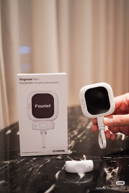 Founist Mini Magnetic Back Screen for iPhone – Vlog & Selfie Display Tool for iPhone 5-17 | Content Creator Accessory