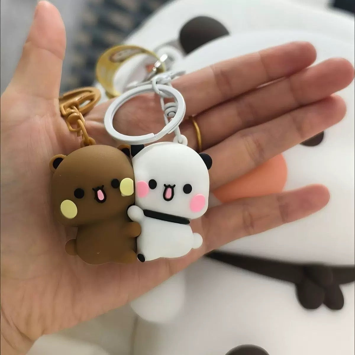 Magnetic Couple Keychain Set - Kissing Dogs His & Hers Valentine's Gift