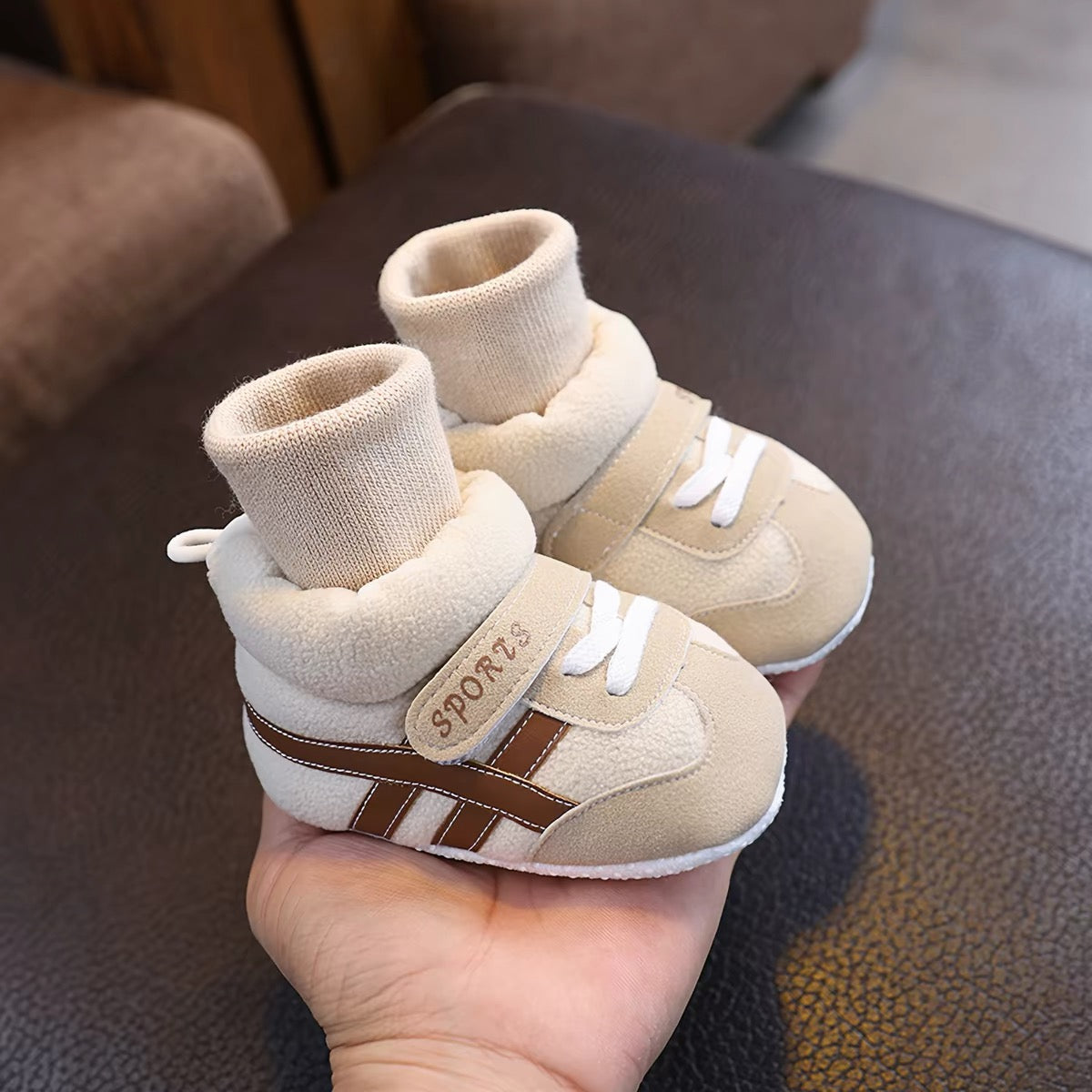 Cozy Sock Baby Sneakers – Soft Sole First Walker Shoes