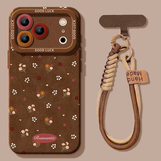 Miniature Mushroom Village Phone Cover & Strap Set