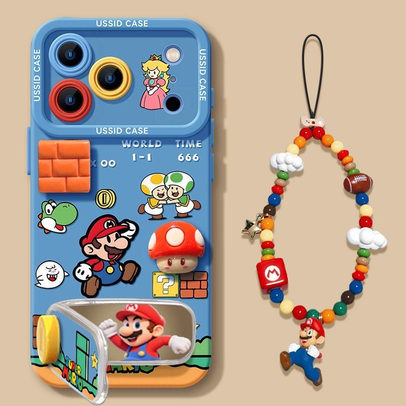 3D Retro Arcade Adventure Cover & Beaded Charm Set