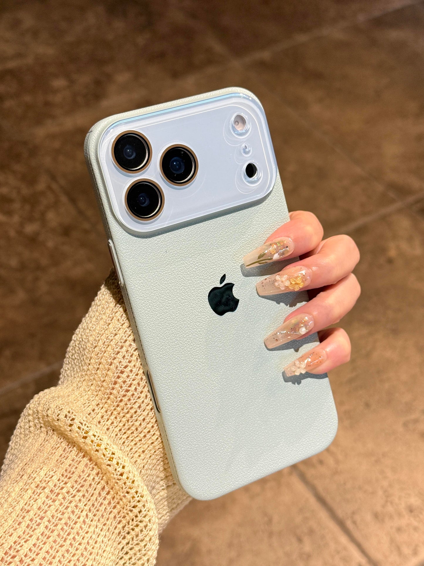 New INS-style lychee texture hard case for iPhone