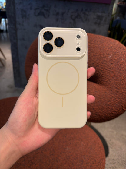 MagSafe Silicone iPhone Case with Sliding Lens Cover - Camera Protection